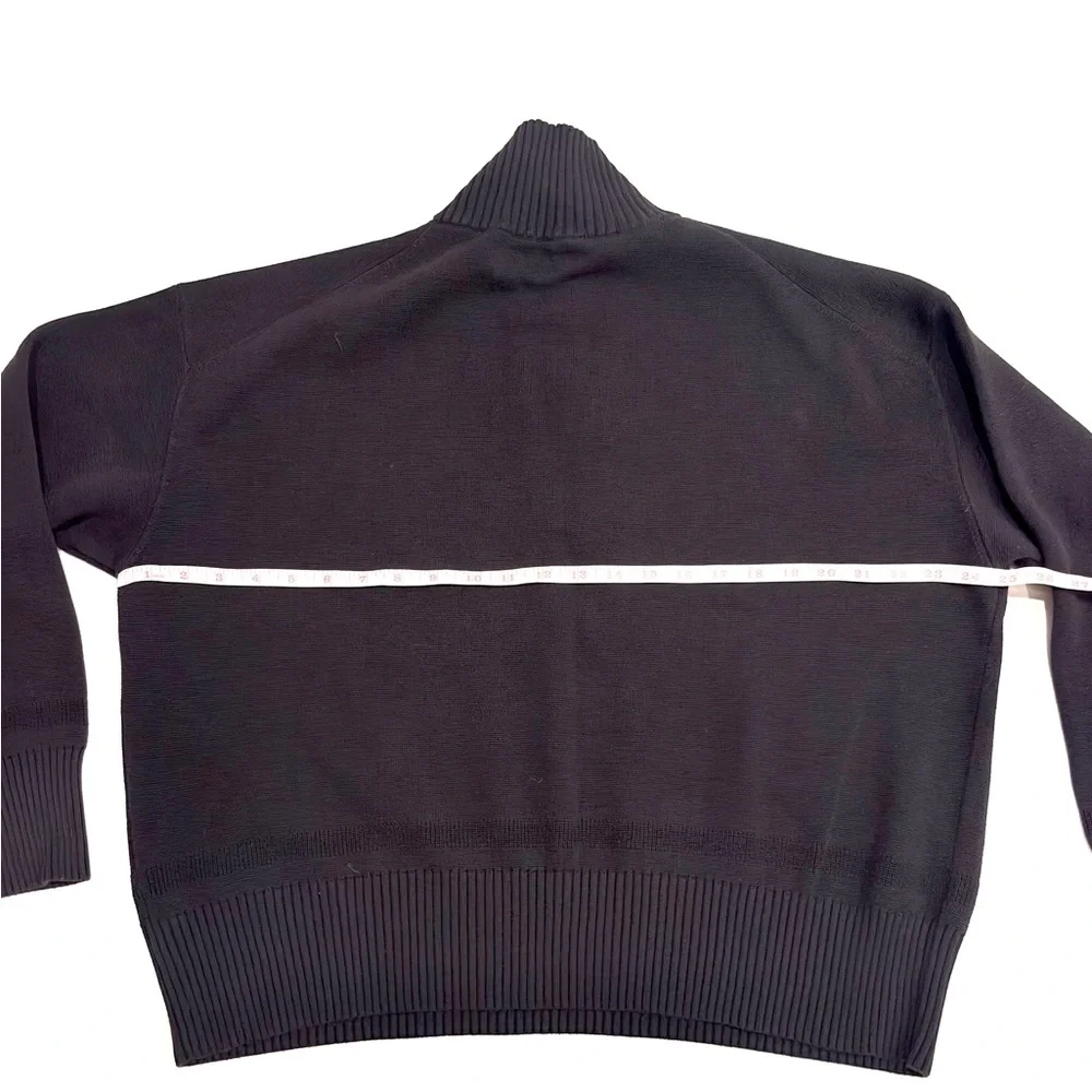 P. S. Paul Smith Men's Black Quarter-Zip Sweater S-M